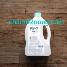 한국유지화학 맑은샘 천연세탁세제2.1L (2022년9월 제조)